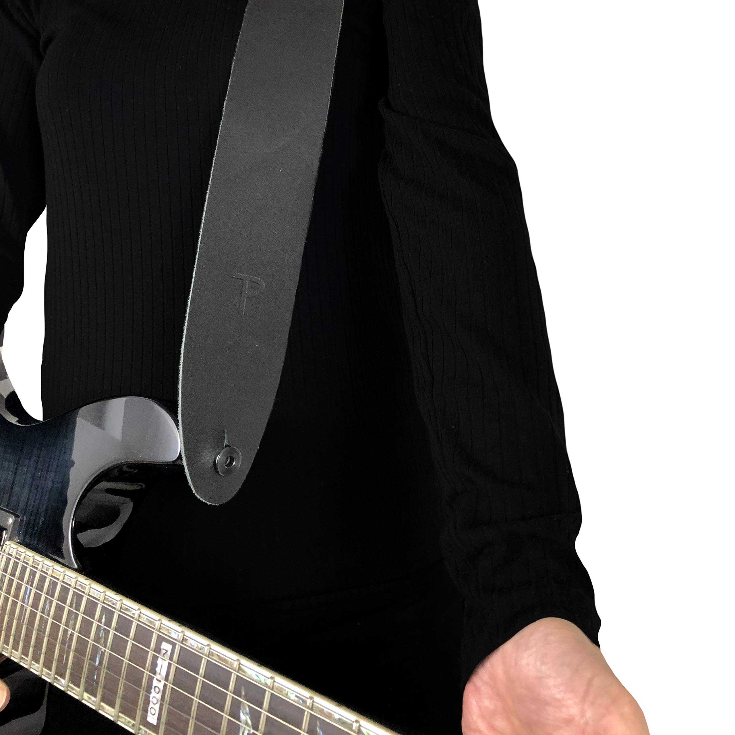 Correa de Guitarra de Cuero Básica Ajustable para Guitarras - Imagen 5