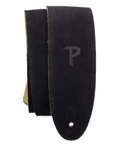 Correa de guitarra de ante Perri's Leathers, negra,