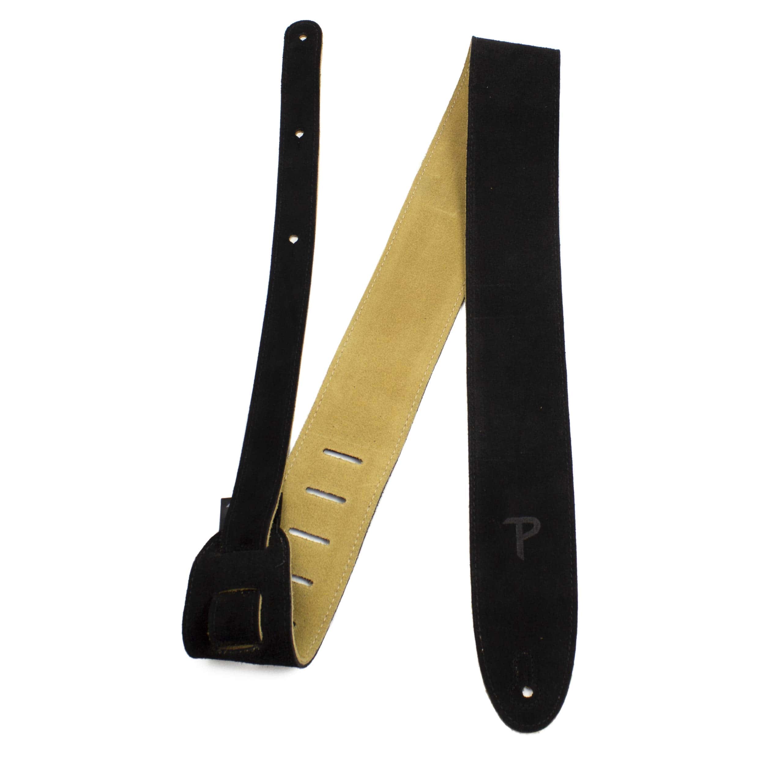 Correa de guitarra de ante Perri's Leathers, negra, - Imagen 6