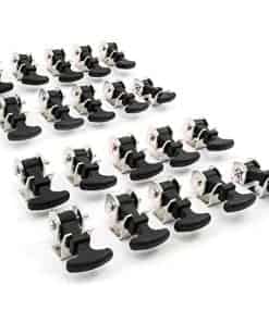 Kit de 20 piezas de Cierre de Manija de Goma en T para