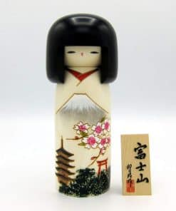 Muñeca Kokeshi Sosaku Usaburo Fujiyama Hecha en Japón