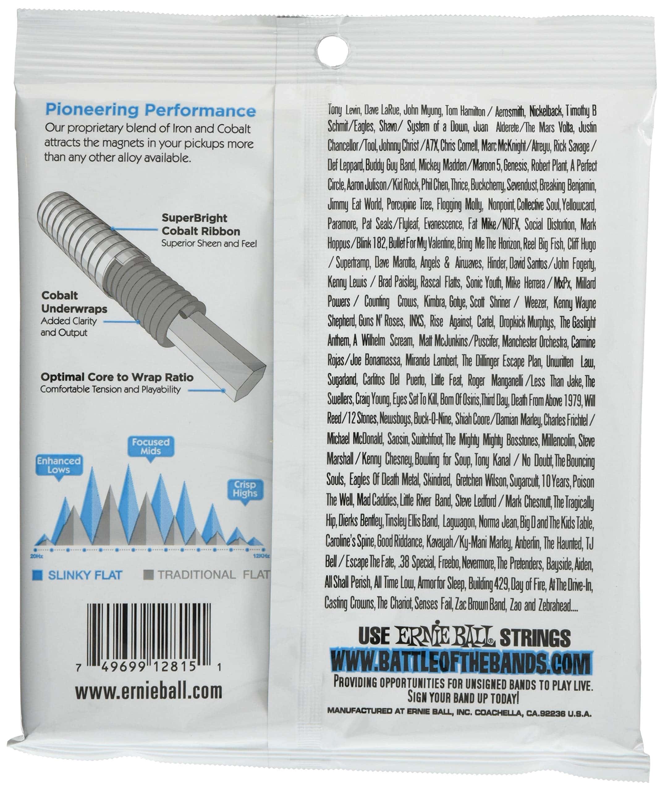 Cuerdas de Bajo Eléctrico Suaves Extra Cobalto Flatwound - Imagen 3