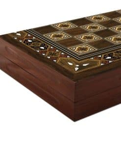 Backgammon de Mosaico Antiguo Staroyun, 25 x 49 x 7.5 cm,