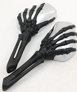 Espejo de calavera de garra XKMT para Harley Heritage