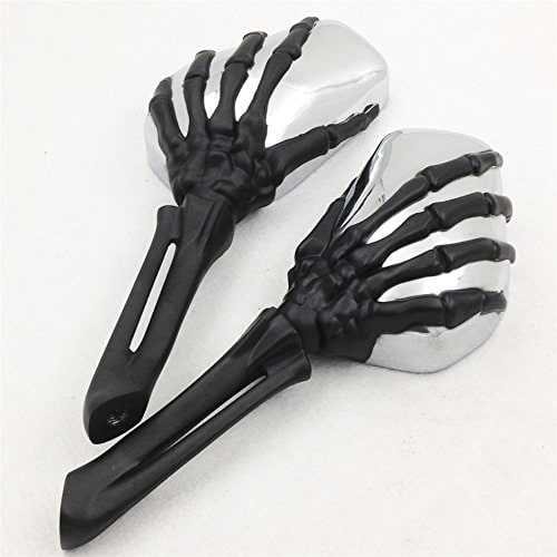 Espejo de calavera de garra XKMT para Harley Heritage
