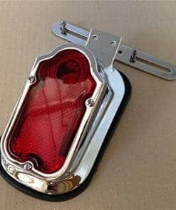 XKMT-Luz de Freno Roja de Tumba de Metal Pesado Cromado de