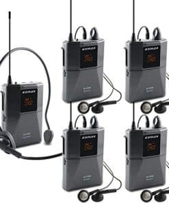 EXMAX UHF-938 Sistema de Micrófono Inalámbrico de
