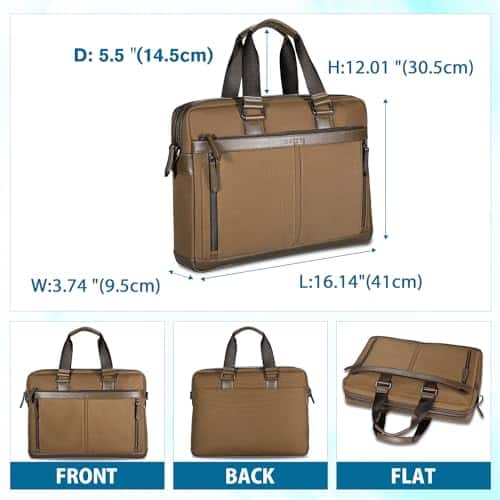 Banuce Bolso Impermeable de Nylon para Hombre Maletín de 14 - Imagen 6