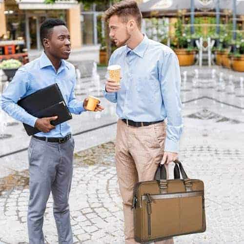 Banuce Bolso Impermeable de Nylon para Hombre Maletín de 14 - Imagen 4