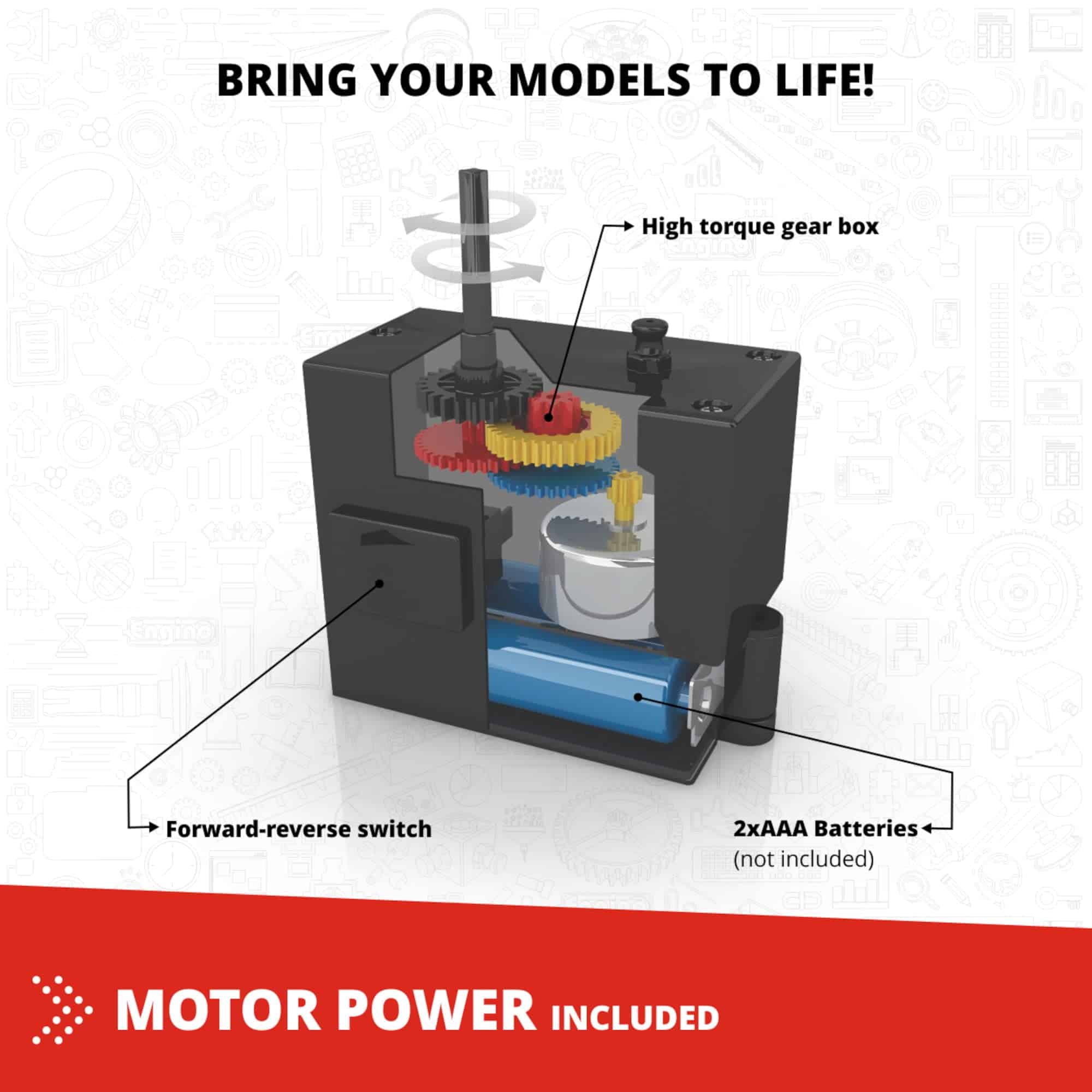 Juguetes STEM Engino- Inventor, 90 Modelos Motorizados, - Imagen 4