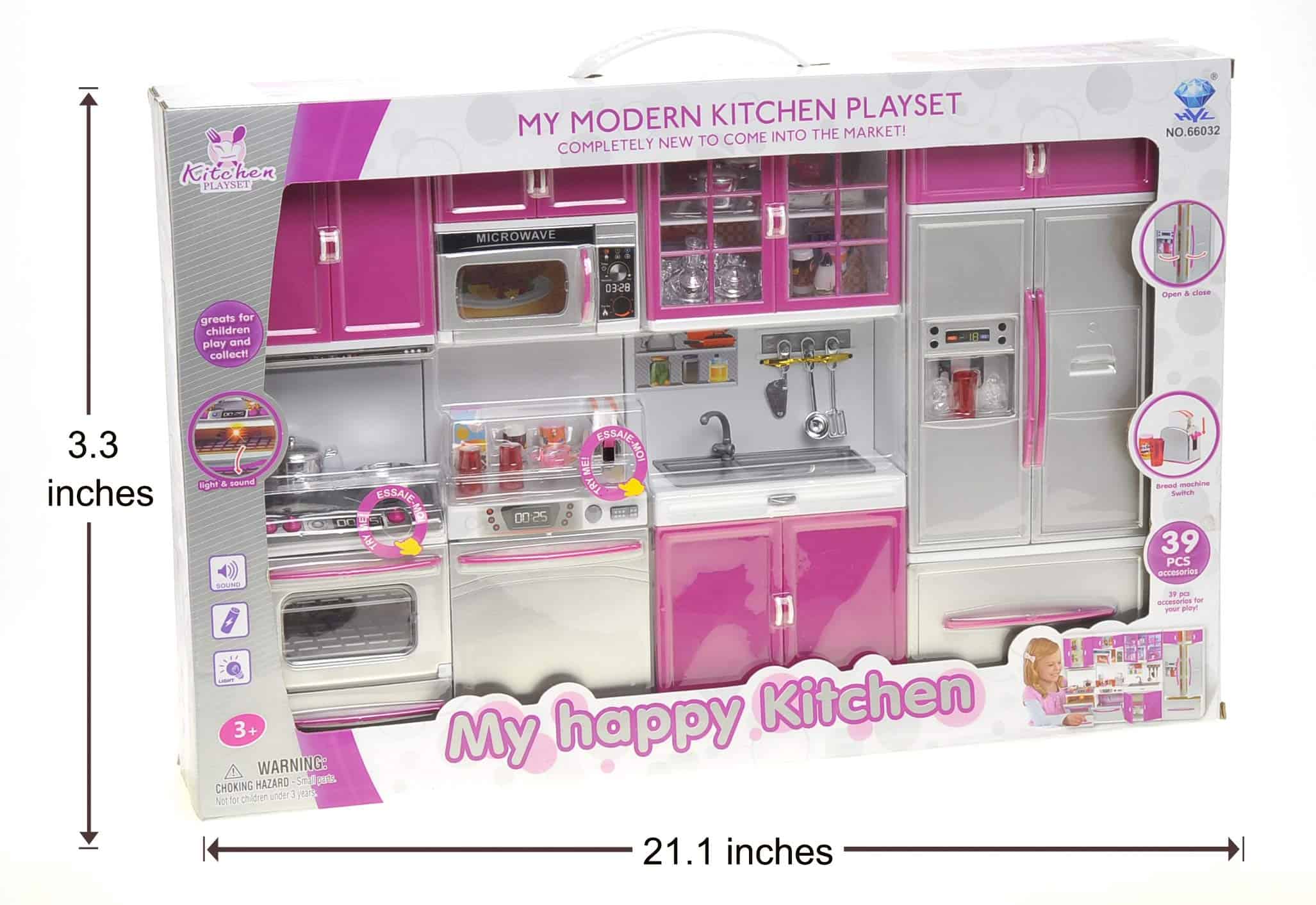 Set de Cocina de Muñecas PowerTRC, Mini Cocina Moderna de - Imagen 9
