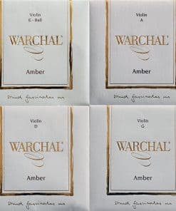 Set de cuerdas para violín Warchal Amber con extremo de
