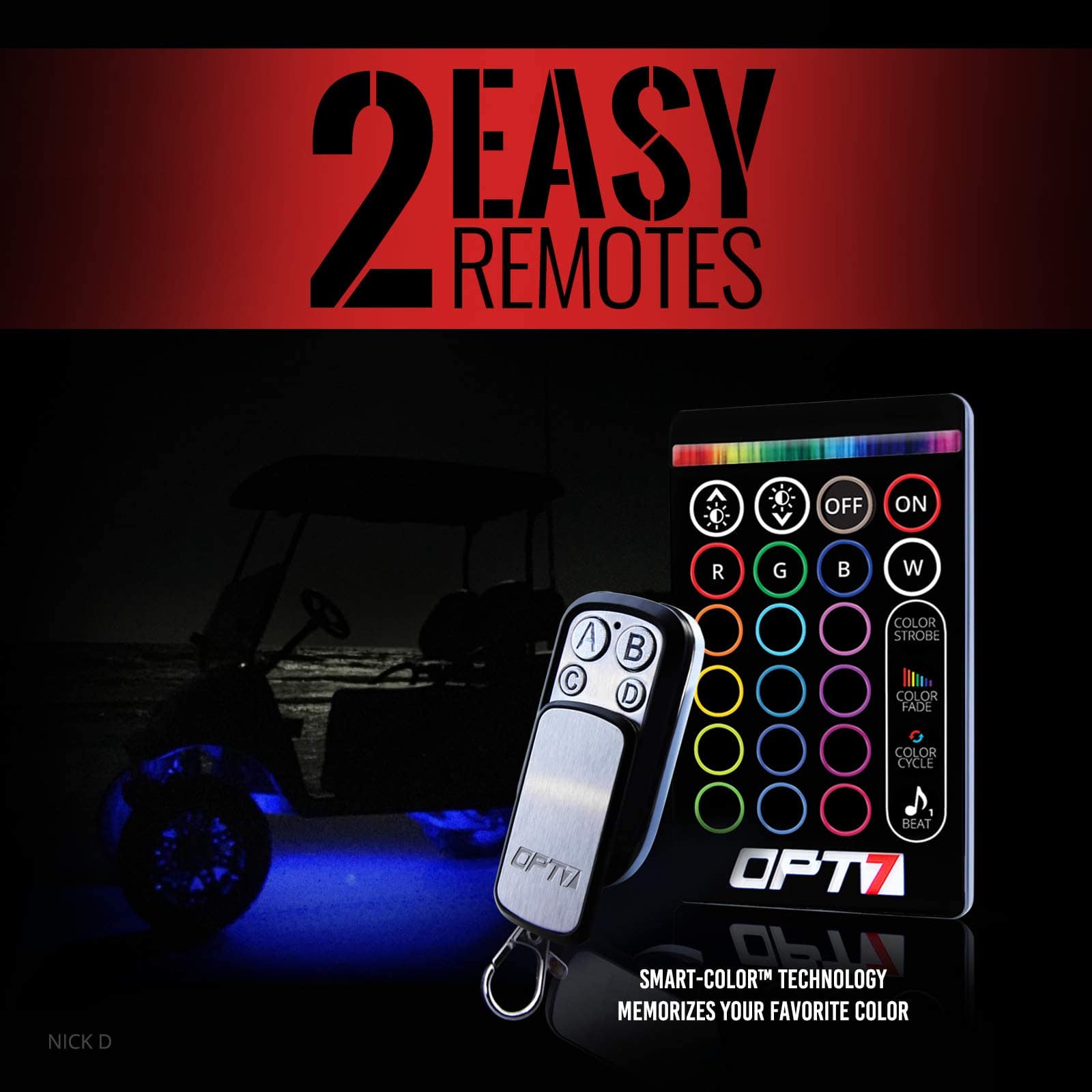 Kit de Tiras de Iluminación LED OPT7 AURA para Carritos de - Imagen 4