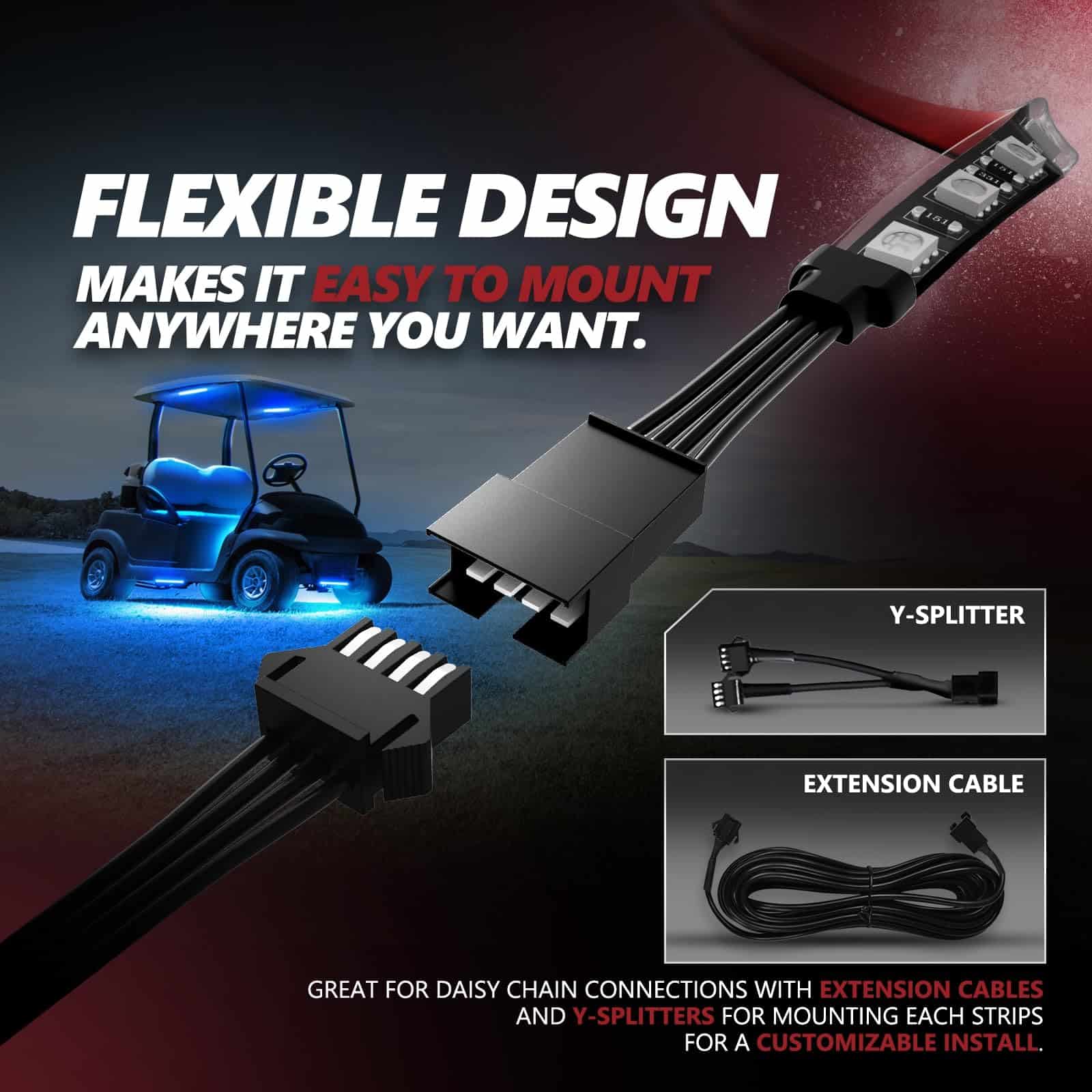 Kit de Tiras de Iluminación LED OPT7 AURA para Carritos de - Imagen 8