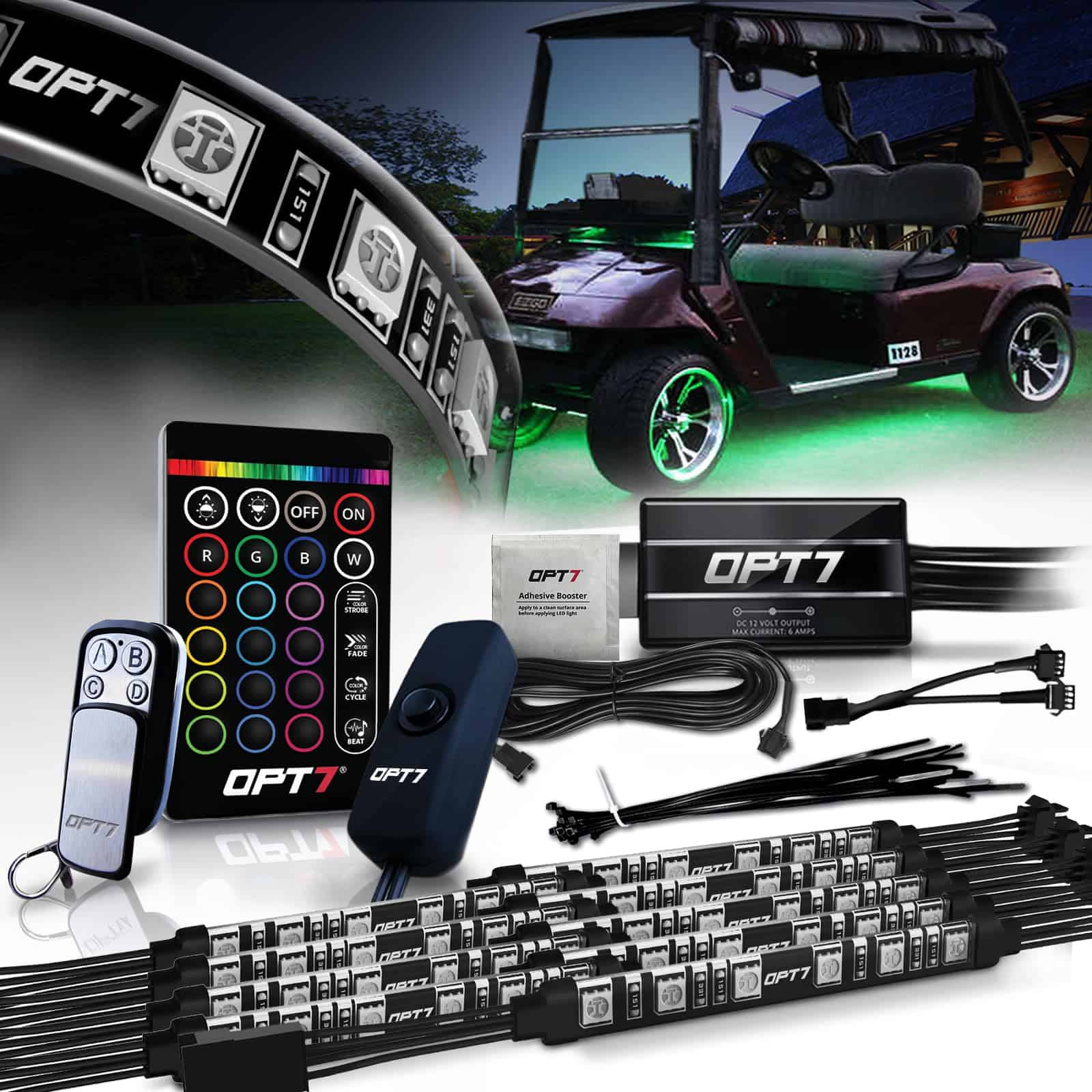 Kit de Tiras de Iluminación LED OPT7 AURA para Carritos de