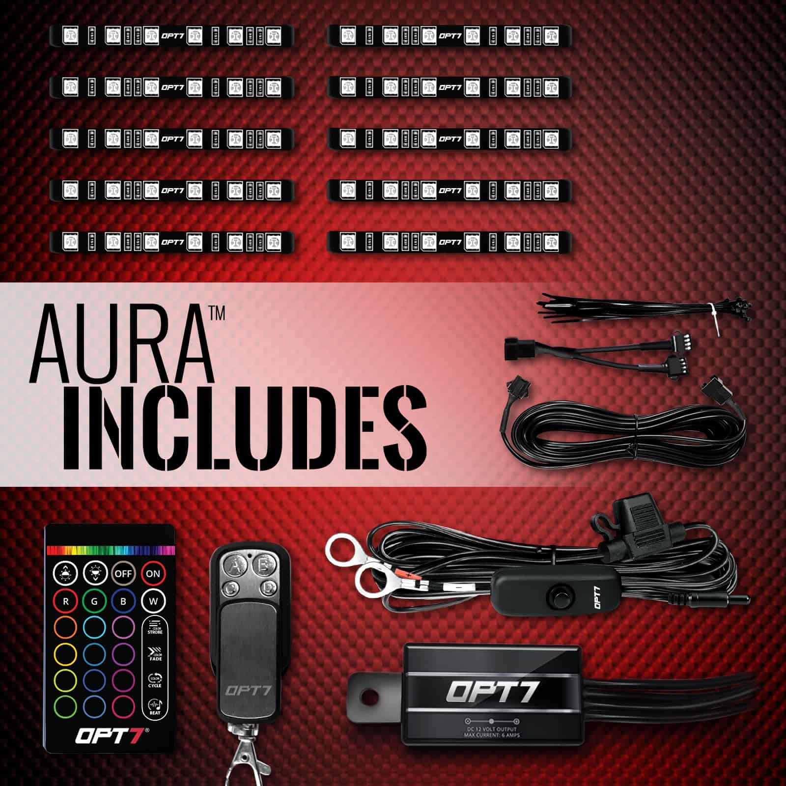 Kit de Tiras de Iluminación LED OPT7 AURA para Carritos de - Imagen 6