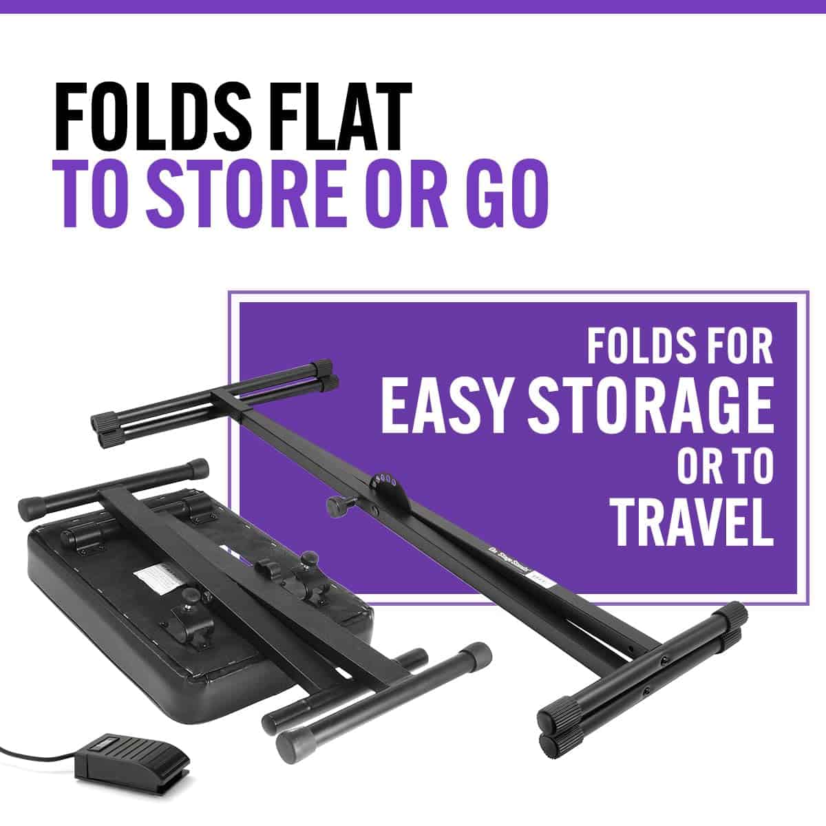 Paquete de Soporte/Banco para Teclado On-Stage KPK6520 con - Imagen 5