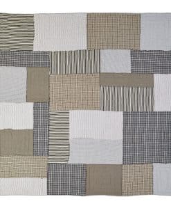 VHC Brands Ashmont Patchwork Seersucker Algodón Farmhouse