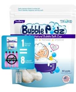 TruKid Bubble Podz Bubble Bath para Bebés y Niños, Bomba de