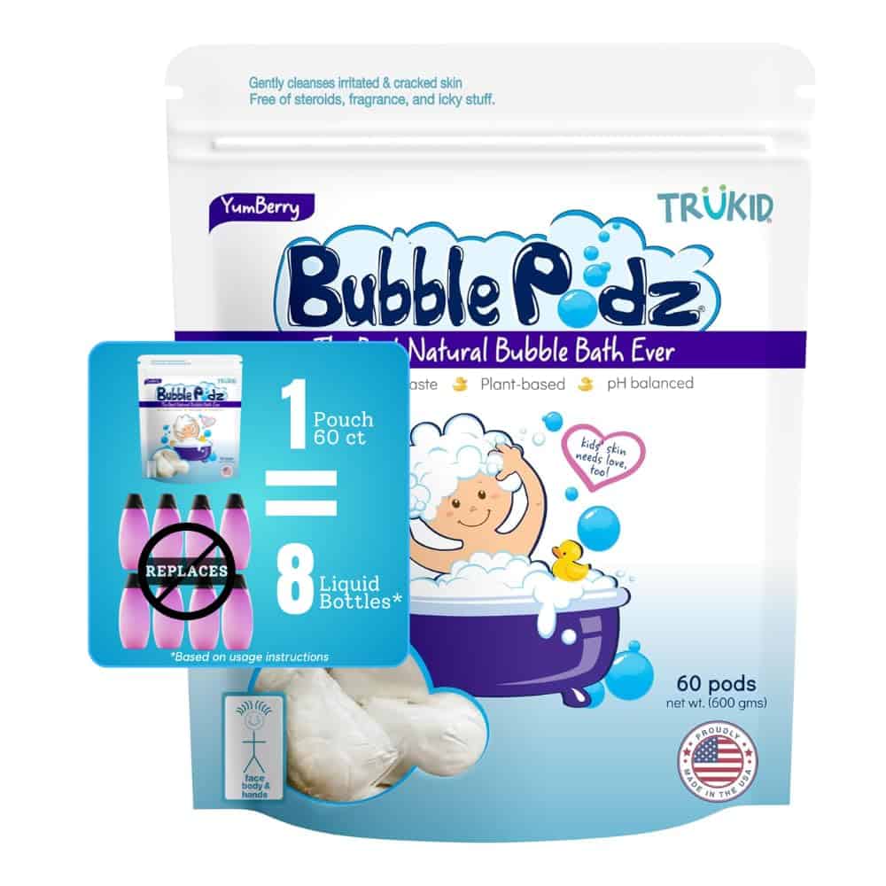 TruKid Bubble Podz Bubble Bath para Bebés y Niños, Bomba de
