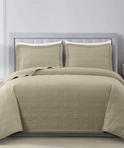 Chezmoi Collection Kingston Juego de Colcha de 3 Piezas