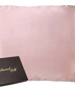 Funda de Almohada de Seda 100% Pura de -Rosa Vintage