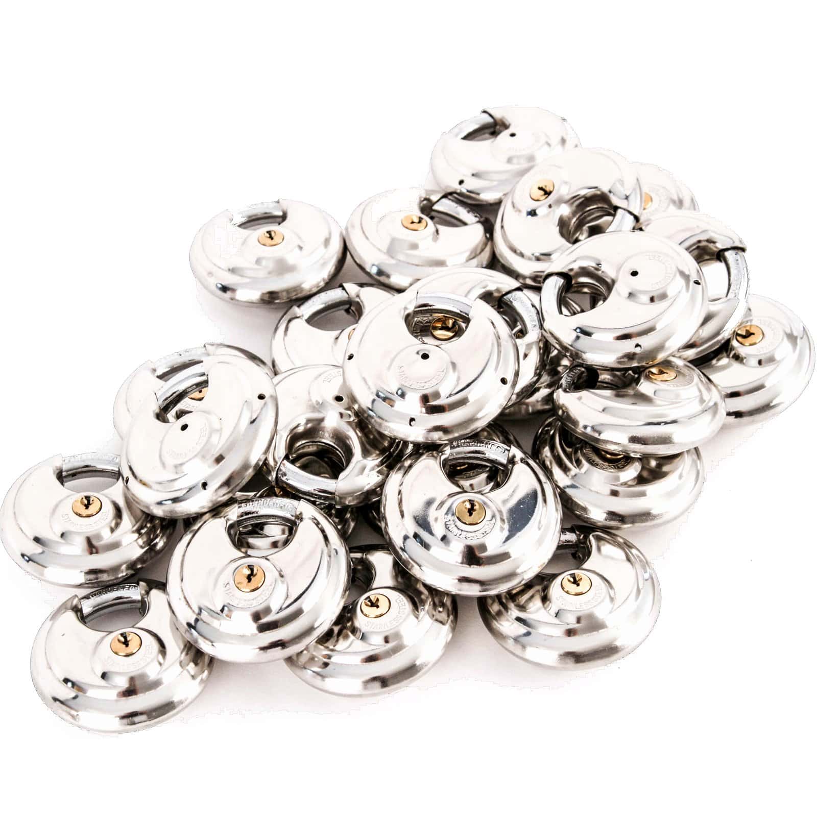 Red Hound Auto 25 Candados de Disco de Acero Inoxidable