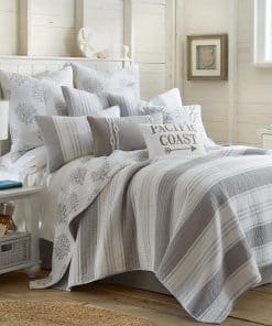 Juego de edredón Levtex Home - Nantucket King - A rayas