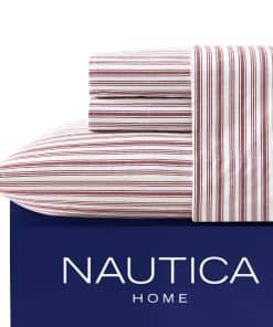 Juego de sábanas Nautica King, 100% algodón, decoración