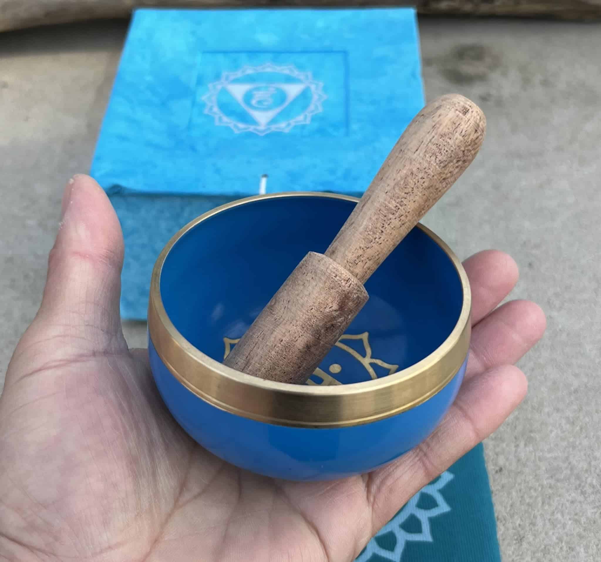 Set de cuenco cantor de tamaño de palma de primera calidad - Imagen 4