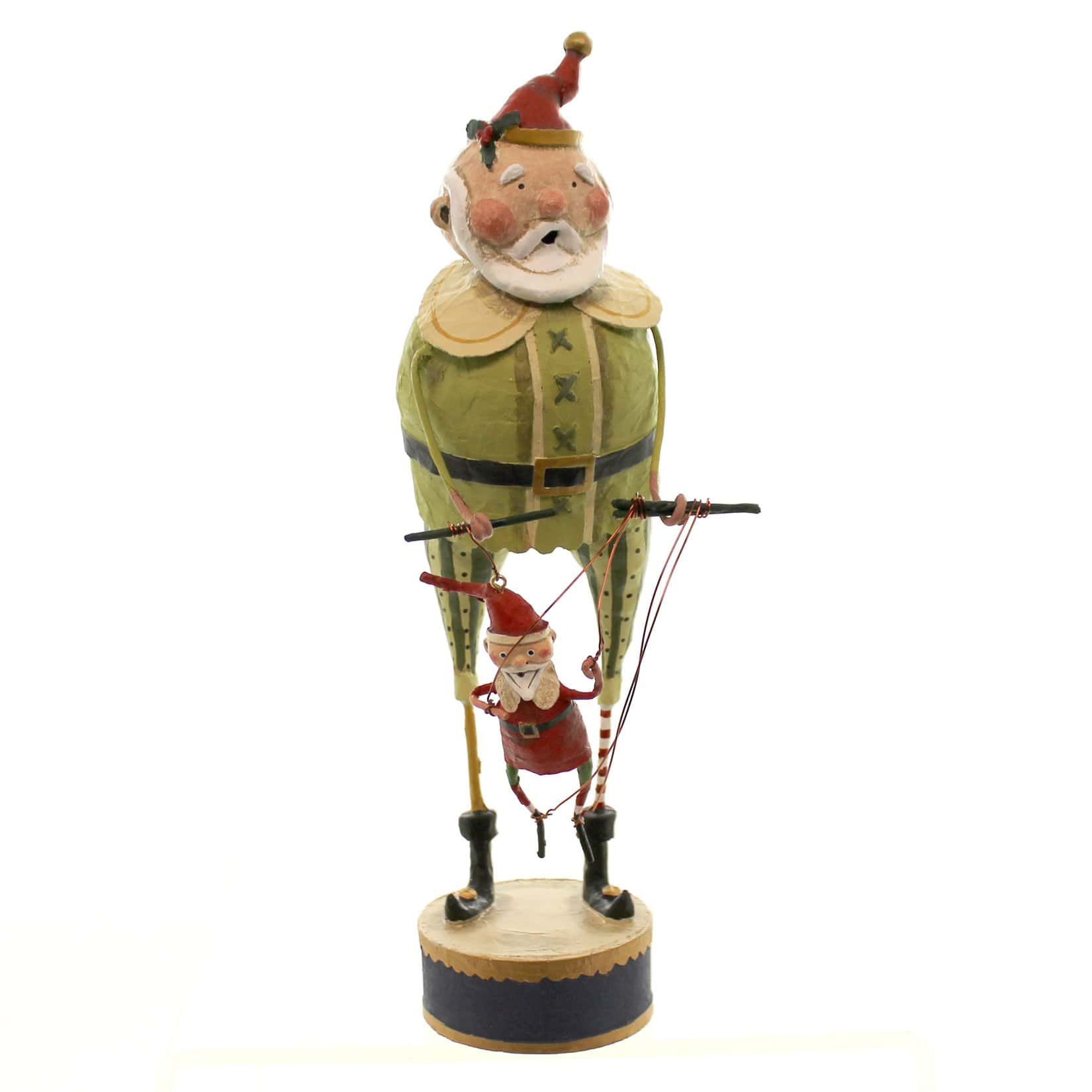 Marioneta Santa Creada por Lori Mitchell Poliresina Navidad