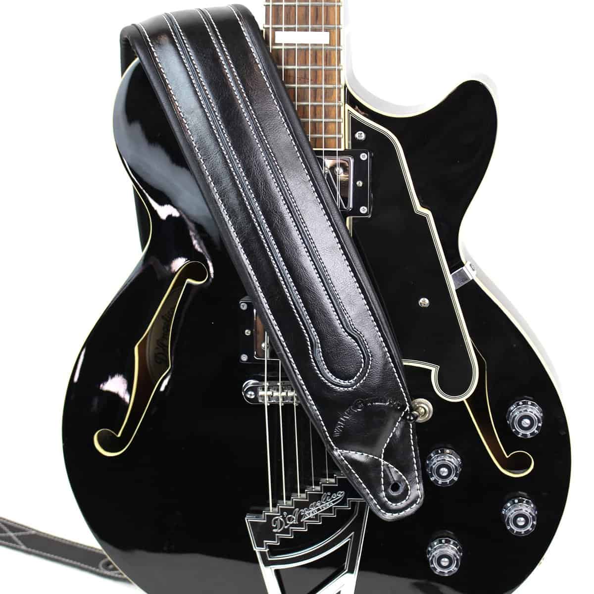 Correa de Guitarra Doble Acolchada de Cuero de Grano - Imagen 5