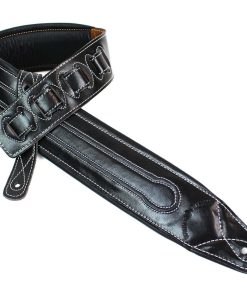 Correa de Guitarra Doble Acolchada de Cuero de Grano