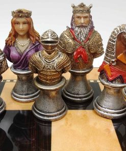 Set de piezas de ajedrez de la Cruzadas de la Edad Media en