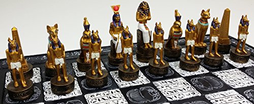 Juego de Ajedrez Egipcio de 16 pulgadas con Jeroglíficos en - Imagen 8