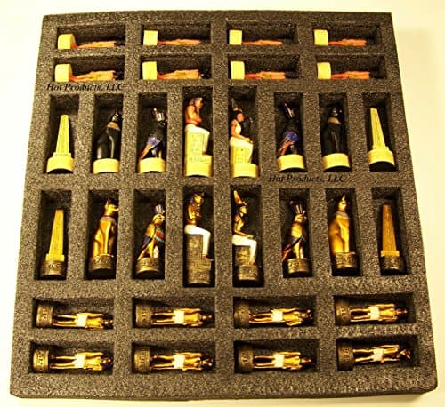 Juego de Ajedrez Egipcio de 16 pulgadas con Jeroglíficos en - Imagen 6