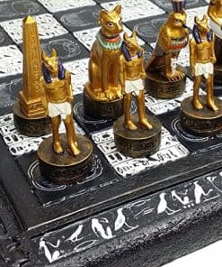 Juego de Ajedrez Egipcio de 16 pulgadas con Jeroglíficos en