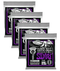 Ernie Ball 3120 Coated Titanium Power Slinky Cuerdas de
