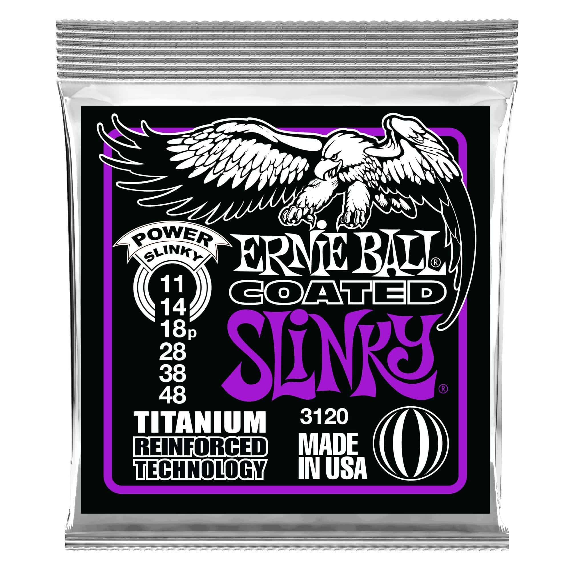 Ernie Ball 3120 Coated Titanium Power Slinky Cuerdas de - Imagen 3