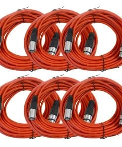 Paquete de 6 cables de micrófono XLR macho a XLR hembra de