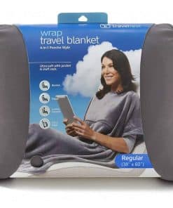 Manta de viaje 4 en 1 TRAVELREST - Manta -Gris