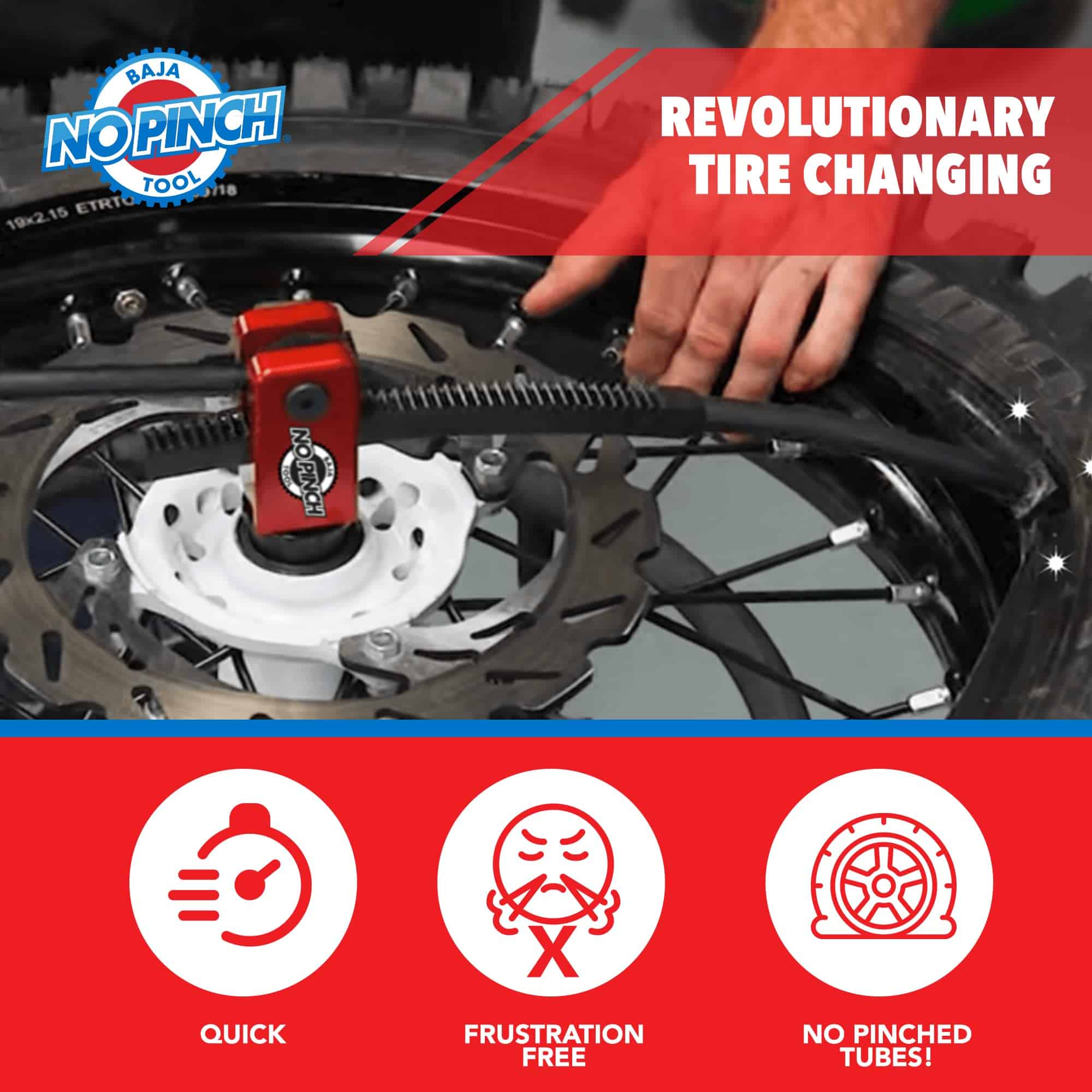 Herramientas para cambiar neumáticos de motocicletas Baja - Imagen 8