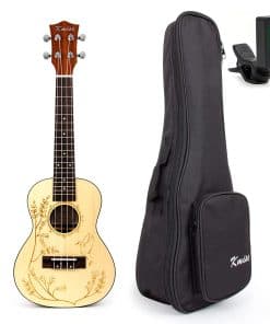 Ukelele Concert de Pícea Maciza de 23 Pulgadas Guitarra