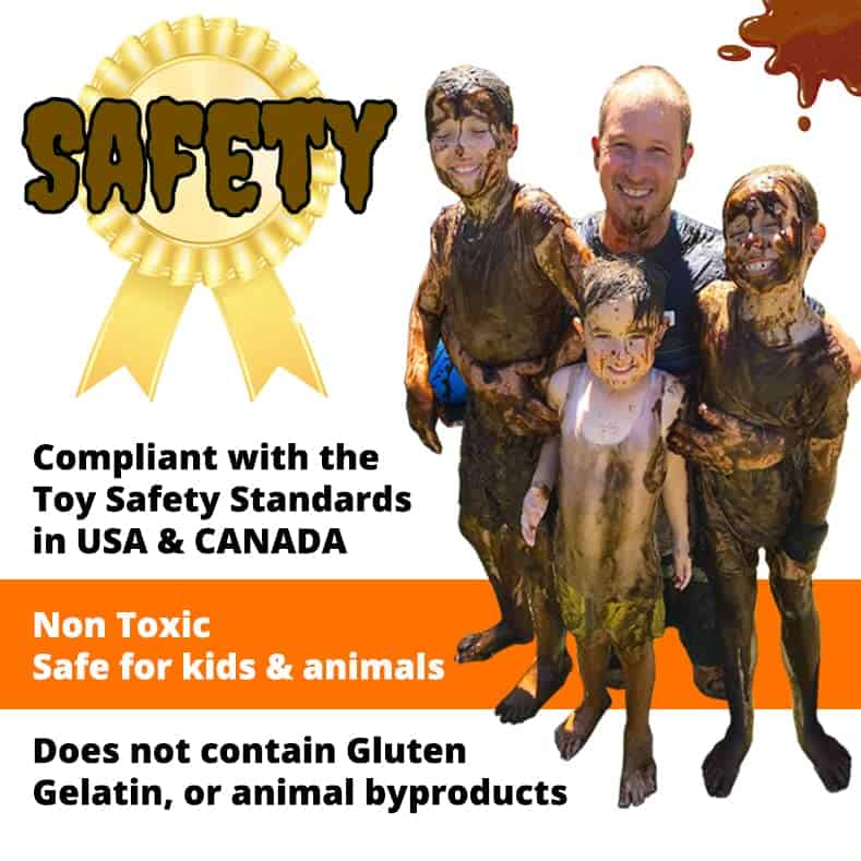 INSTANT MUD para luchas de lodo, payasos de lodo, globos y - Imagen 5