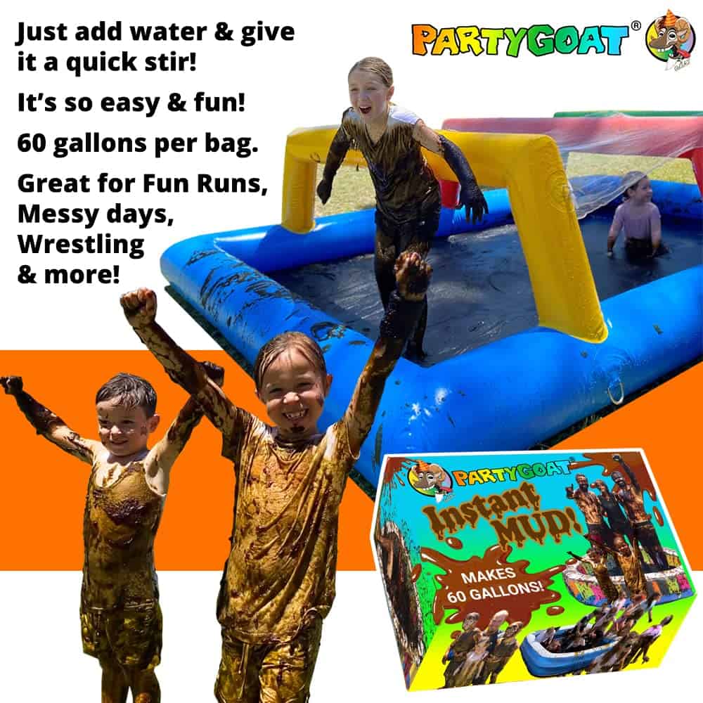 INSTANT MUD para luchas de lodo, payasos de lodo, globos y - Imagen 6