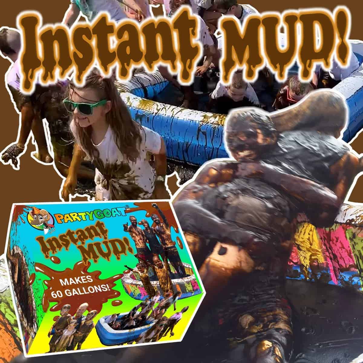 INSTANT MUD para luchas de lodo, payasos de lodo, globos y
