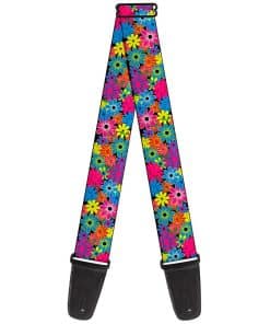 Correa para guitarra Buckle-Down Flor de Flor 2 pulgadas de