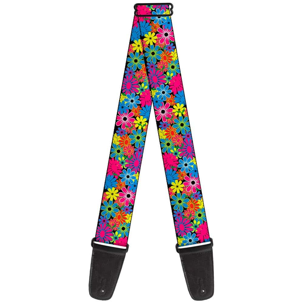 Correa para guitarra Buckle-Down Flor de Flor 2 pulgadas de