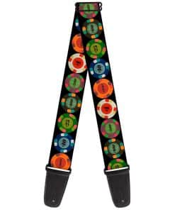 Correa de guitarra Buckle-Down Poker Chips de 1 a 2
