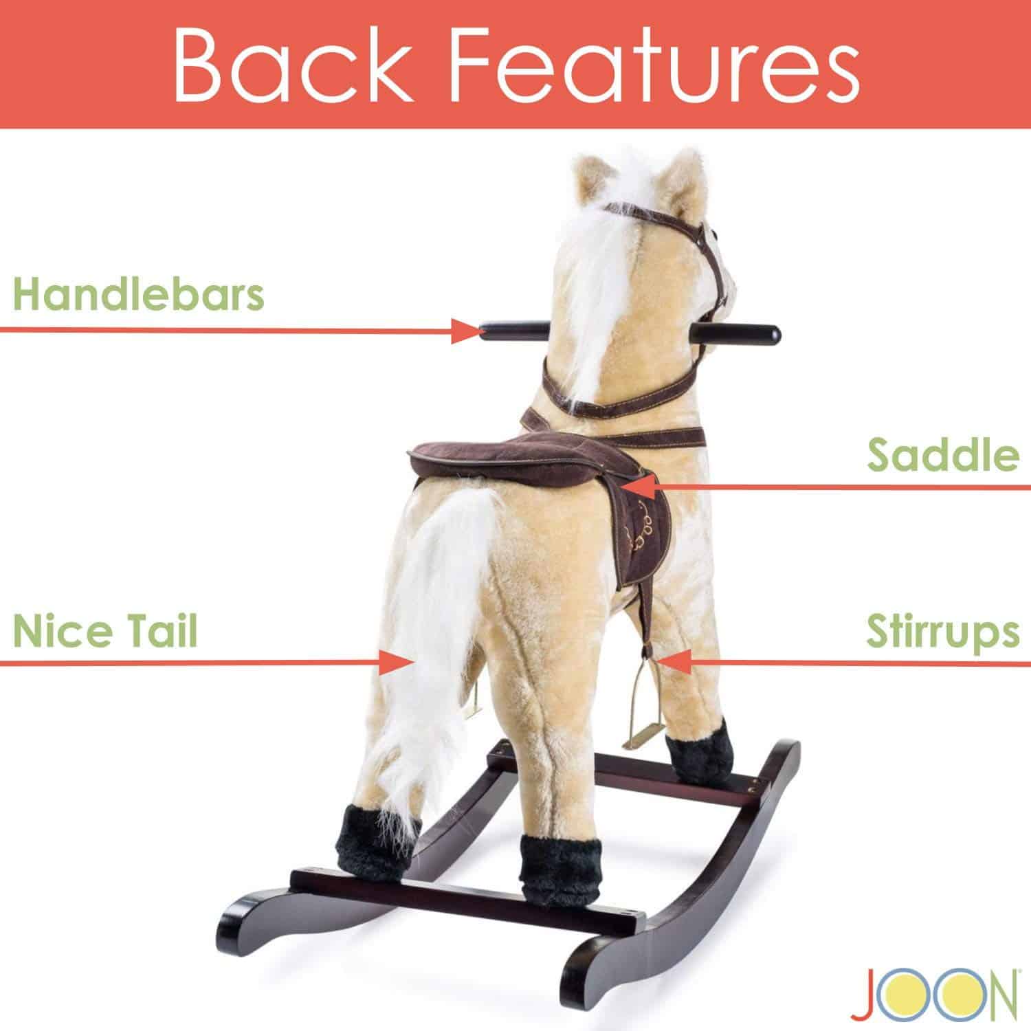 Caballo Mecedora Pony JOON, Beige - Imagen 4